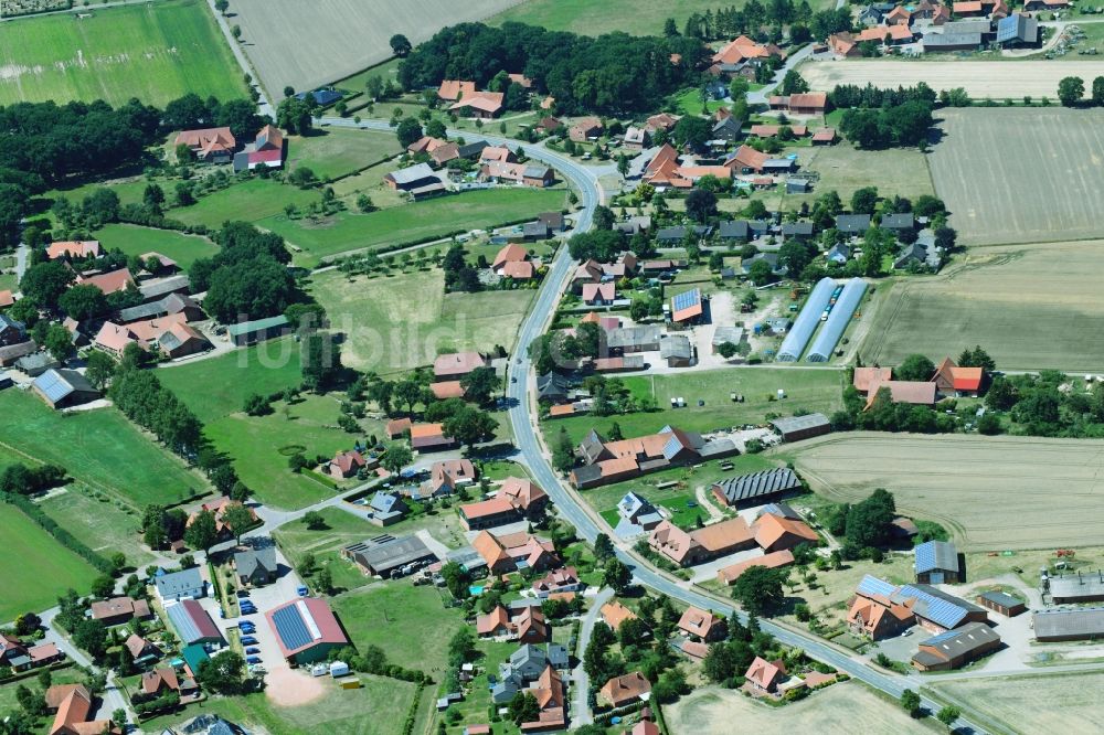 Luftbild Gadesbünden - Dorf - Ansicht in Gadesbünden im Bundesland Niedersachsen, Deutschland