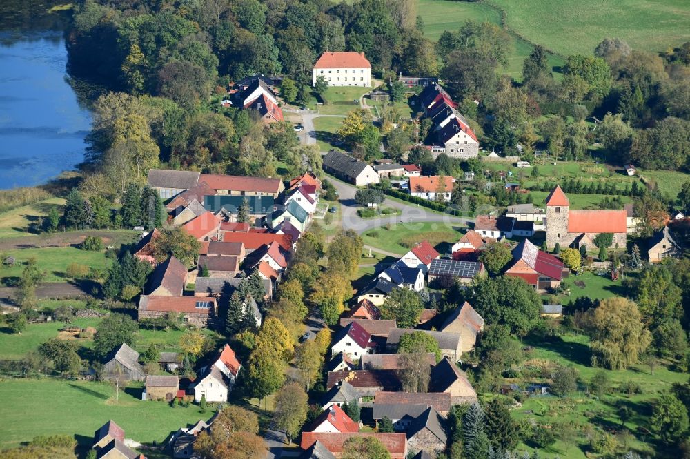 Luftbild Garzau-Garzin - Dorf - Ansicht in Garzau-Garzin im Bundesland Brandenburg, Deutschland