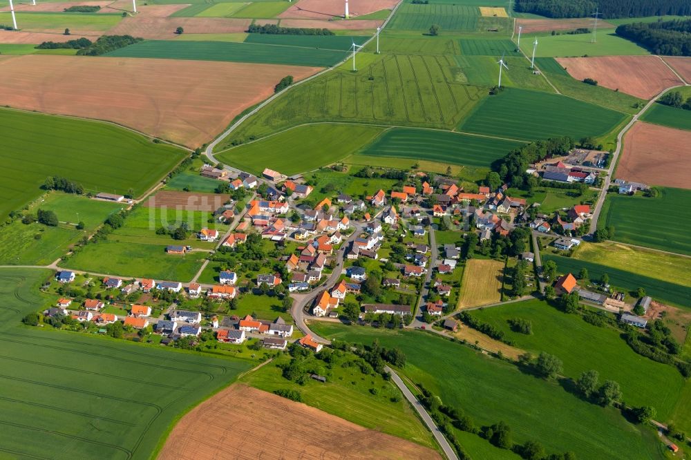 Gembeck von oben - Dorf - Ansicht in Gembeck im Bundesland Hessen, Deutschland