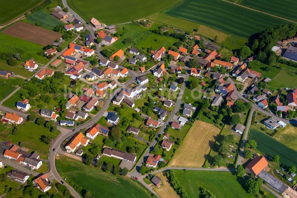 Luftaufnahme Gembeck - Dorf - Ansicht in Gembeck im Bundesland Hessen, Deutschland