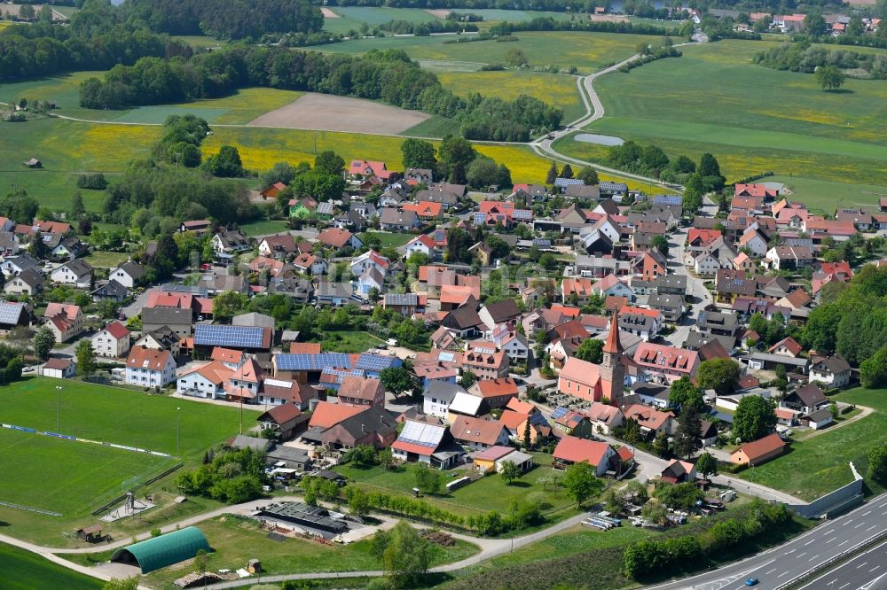 Luftbild Göggelsbuch - Dorf - Ansicht in Göggelsbuch im Bundesland Bayern, Deutschland