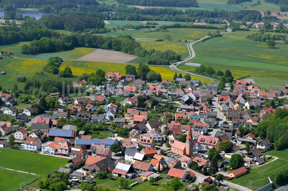 Göggelsbuch von oben - Dorf - Ansicht in Göggelsbuch im Bundesland Bayern, Deutschland