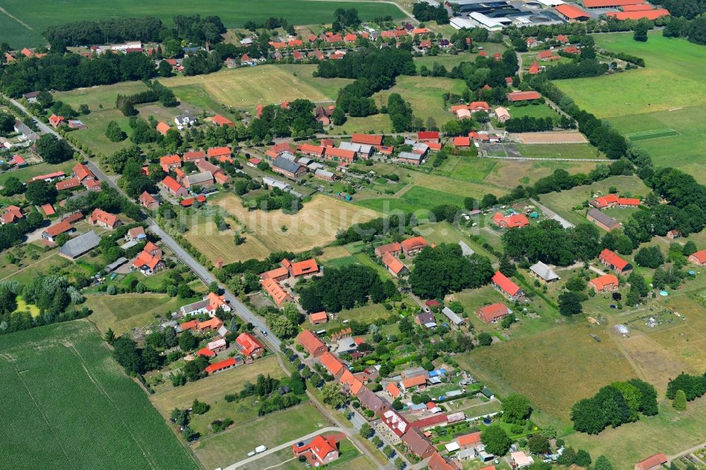 Luftbild Glaisin - Dorf - Ansicht in Glaisin im Bundesland Mecklenburg-Vorpommern, Deutschland