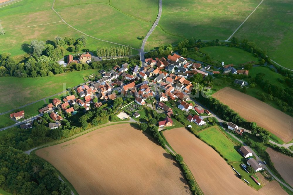 Luftbild Gleusdorf - Dorf - Ansicht von Gleusdorf im Bundesland Bayern