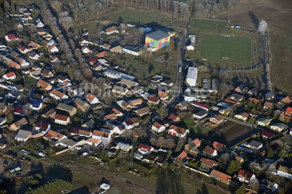 Luftaufnahme Glienick - Dorf - Ansicht von Glienick im Bundesland Brandenburg