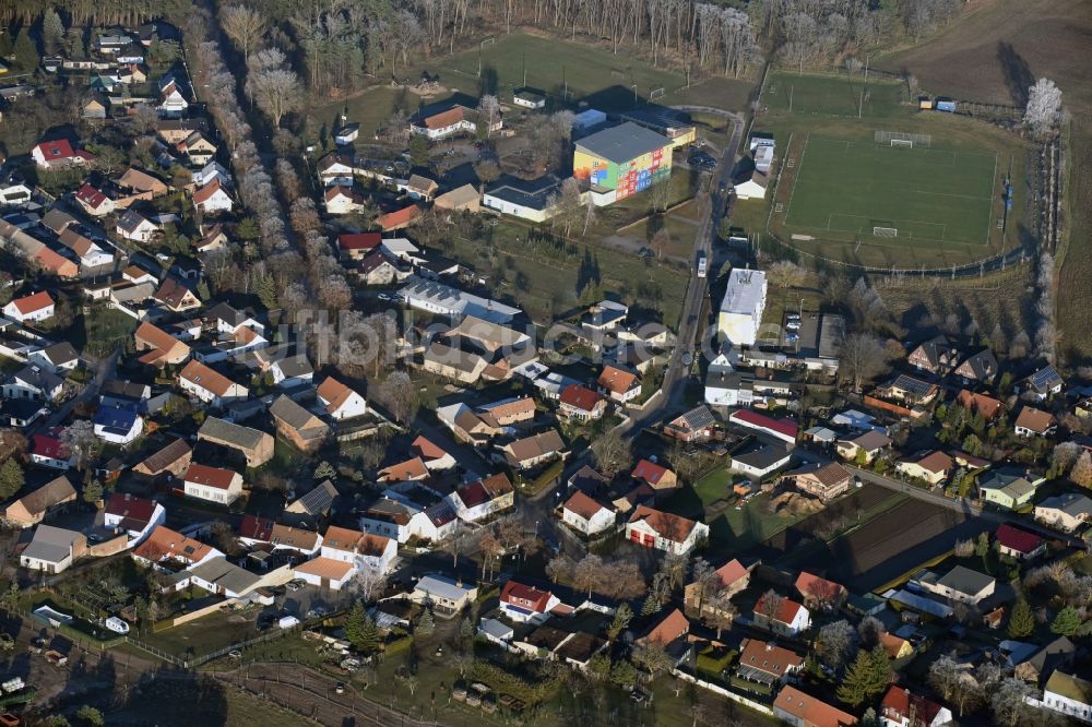 Glienick von oben - Dorf - Ansicht von Glienick im Bundesland Brandenburg