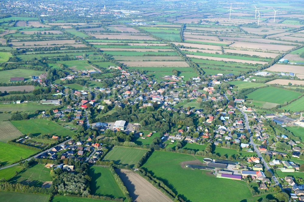 Luftbild Gnutz - Dorf - Ansicht in Gnutz im Bundesland Schleswig-Holstein, Deutschland