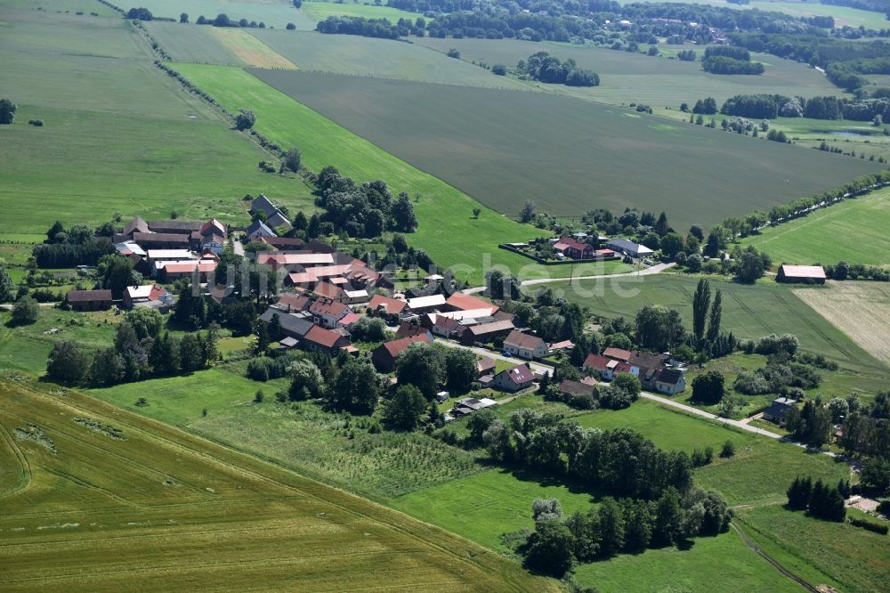 Gollwitz von oben - Dorf - Ansicht von Gollwitz im Bundesland Brandenburg