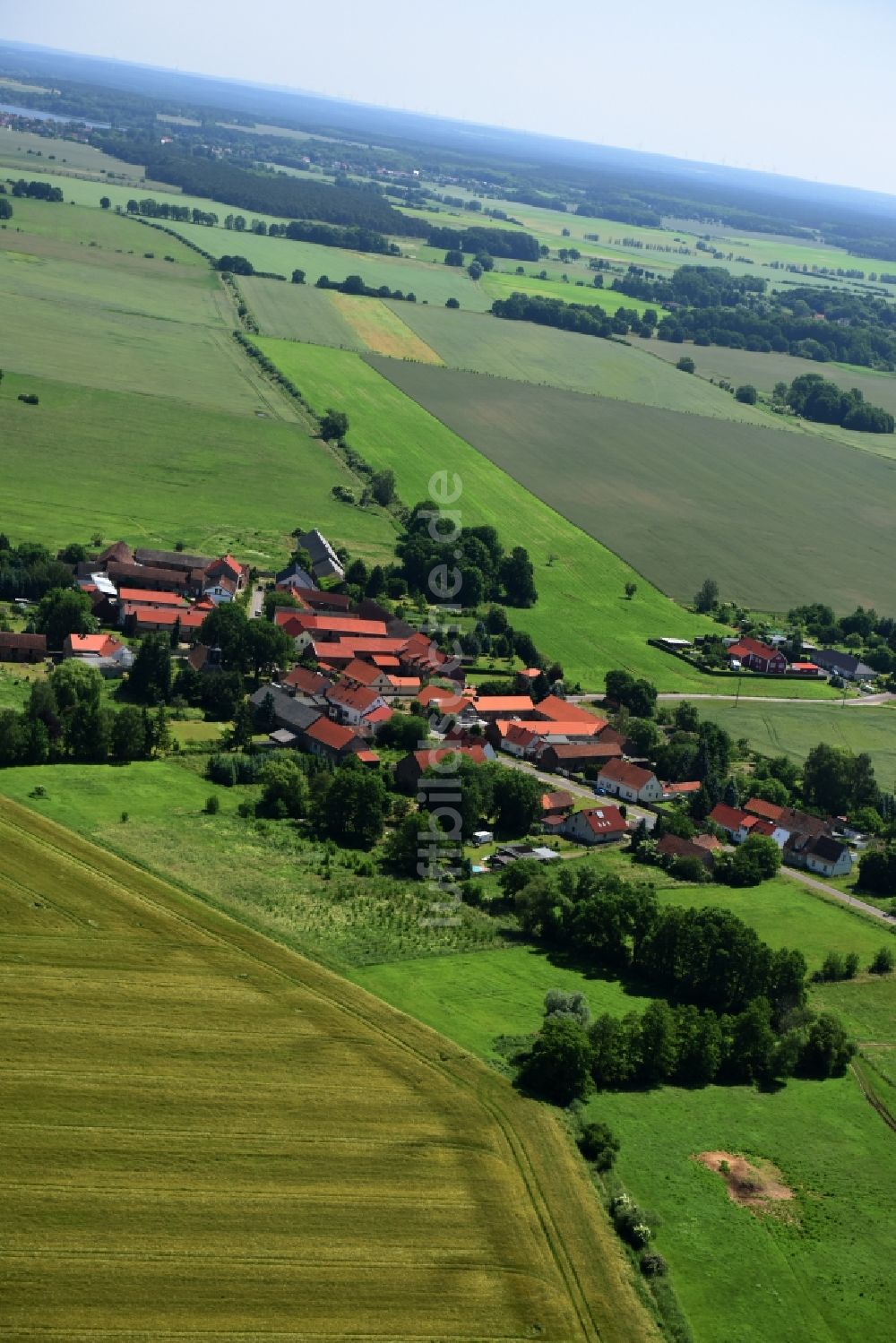 Gollwitz aus der Vogelperspektive: Dorf - Ansicht von Gollwitz im Bundesland Brandenburg