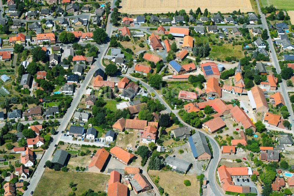 Grassel aus der Vogelperspektive: Dorf - Ansicht in Grassel im Bundesland Niedersachsen, Deutschland