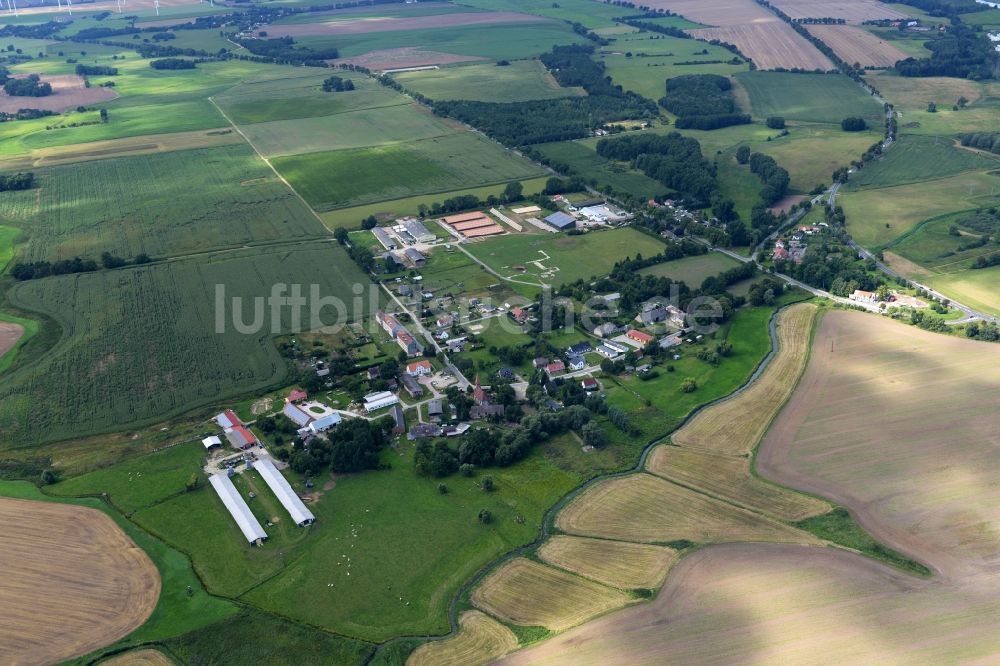 Luftaufnahme Postlow - Dorf - Ansicht von Görke in Postlow im Bundesland Mecklenburg-Vorpommern