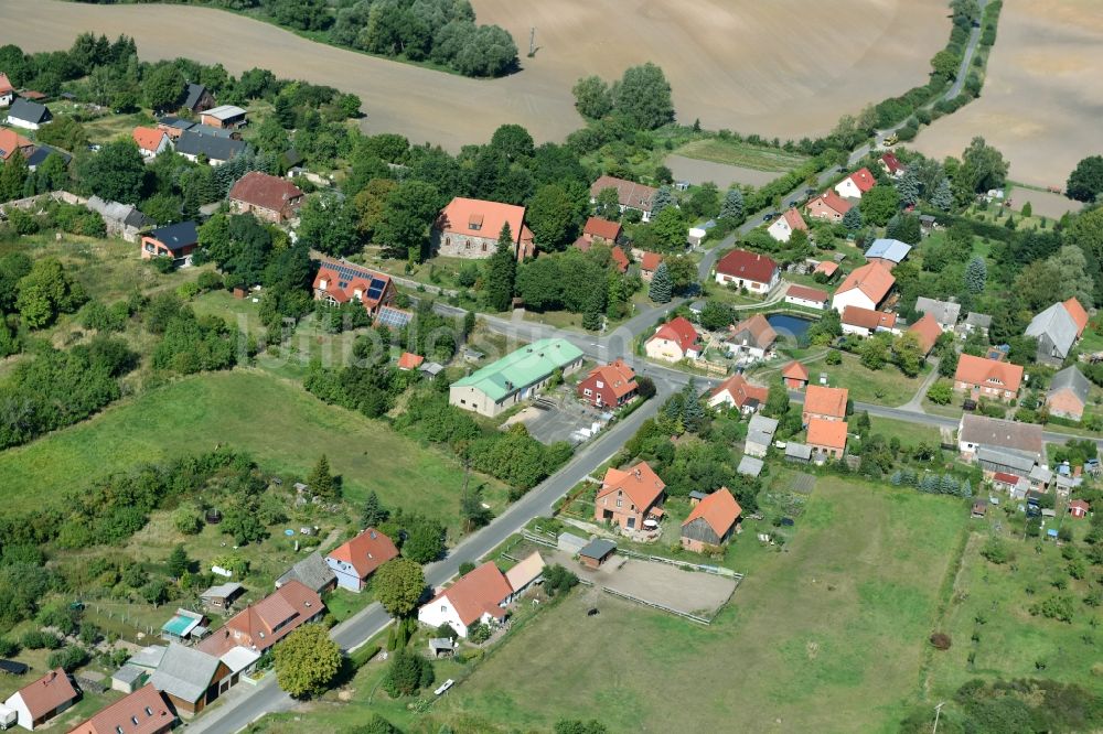 Luftaufnahme Grünow - Dorf - Ansicht von Grünow im Bundesland Mecklenburg-Vorpommern