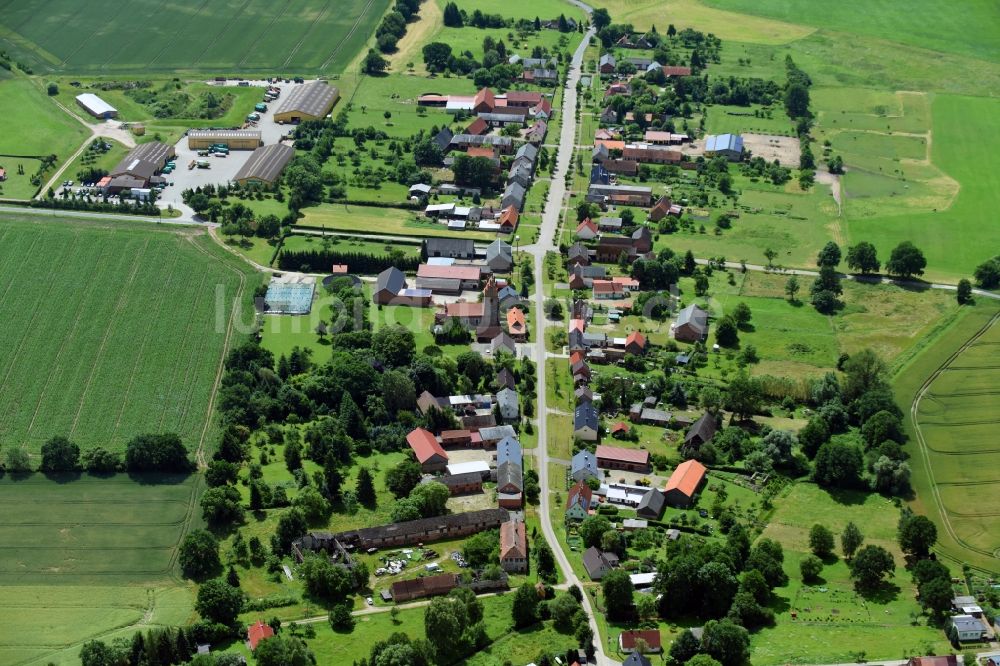 Luftaufnahme Gross Gottschow - Dorf - Ansicht in Gross Gottschow im Bundesland Brandenburg, Deutschland