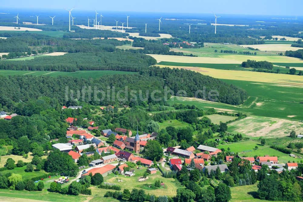 Groß Woltersdorf von oben - Dorf - Ansicht in Groß Woltersdorf im Bundesland Brandenburg, Deutschland