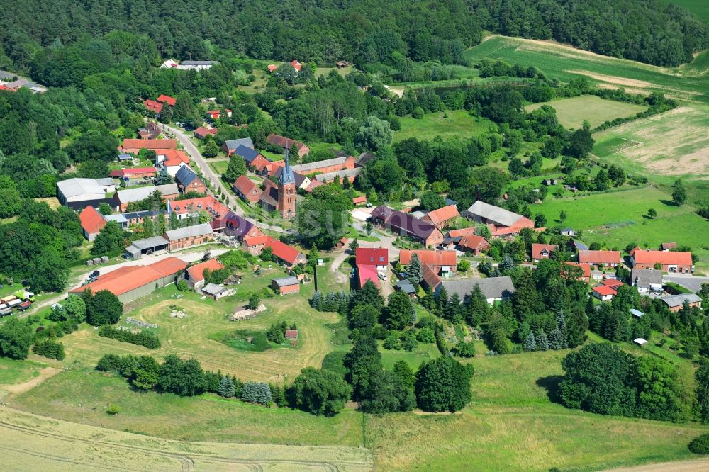 Luftaufnahme Groß Woltersdorf - Dorf - Ansicht in Groß Woltersdorf im Bundesland Brandenburg, Deutschland