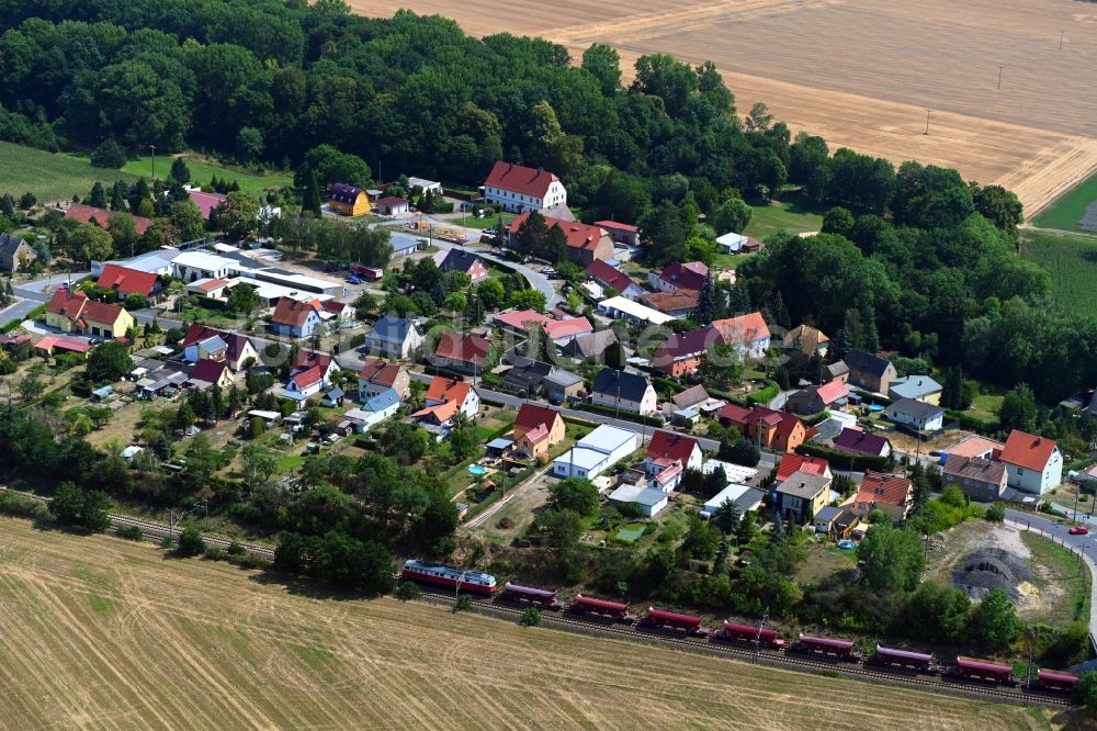 Luftbild Grubnitz - Dorf - Ansicht in Grubnitz im Bundesland Sachsen, Deutschland