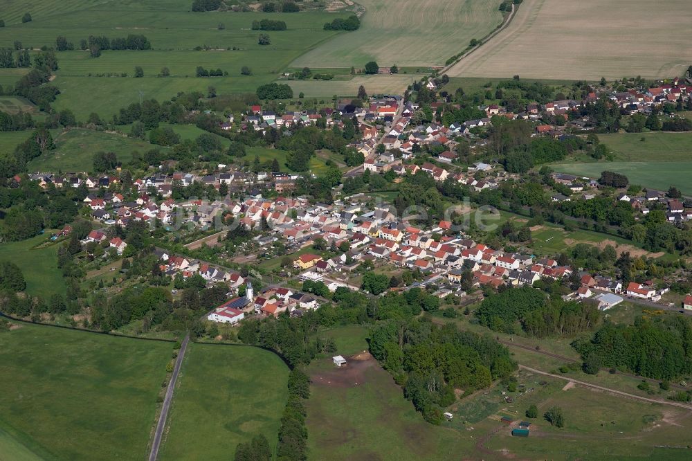 Göttin von oben - Dorf - Ansicht in Göttin im Bundesland Brandenburg, Deutschland