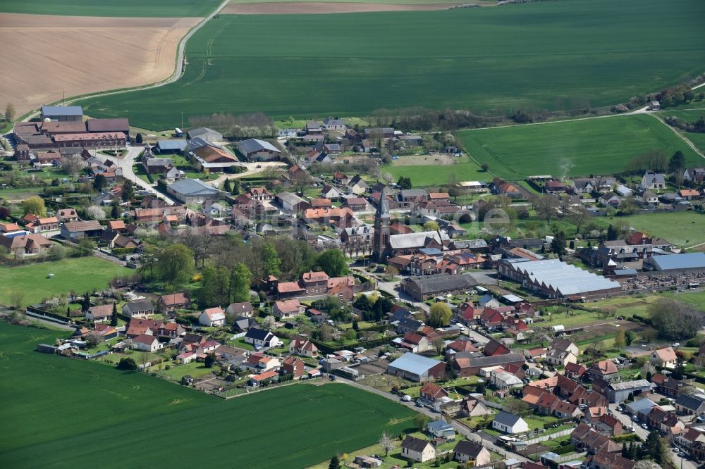 Luftbild Le Hamel - Dorf - Ansicht von Le Hamel in Nord-Pas-de-Calais Picardie, Frankreich