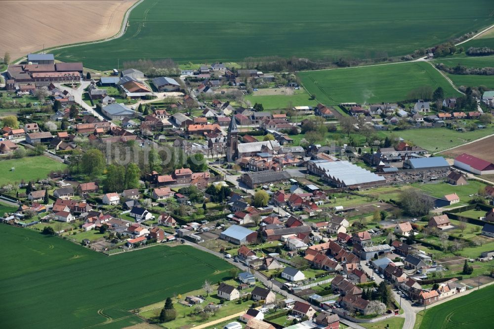 Luftaufnahme Le Hamel - Dorf - Ansicht von Le Hamel in Nord-Pas-de-Calais Picardie, Frankreich