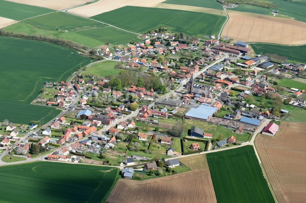 Luftbild Le Hamel - Dorf - Ansicht von Le Hamel in Nord-Pas-de-Calais Picardie, Frankreich