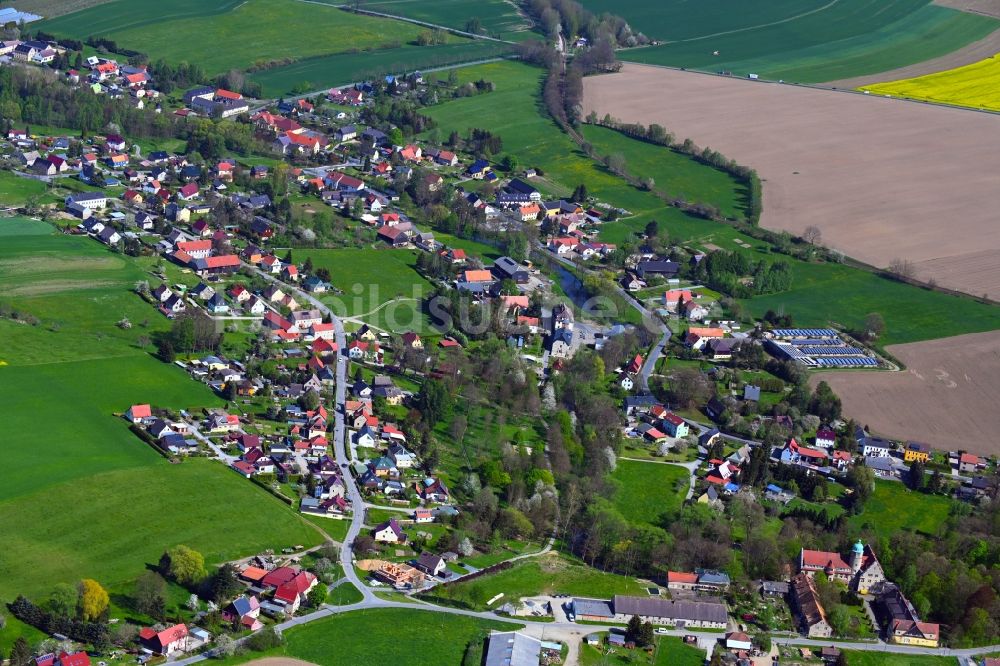 Luftbild Helmsdorf - Dorf - Ansicht in Helmsdorf im Bundesland Sachsen, Deutschland