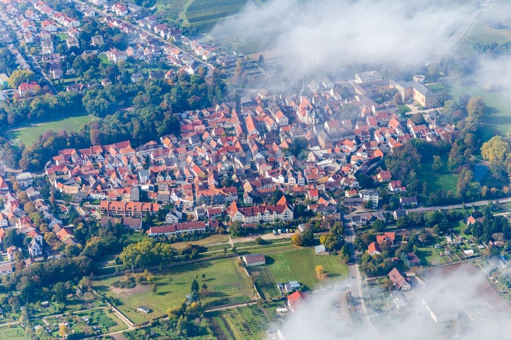 Herrnsheim aus der Vogelperspektive: Dorf - Ansicht in Herrnsheim im Bundesland Rheinland-Pfalz, Deutschland