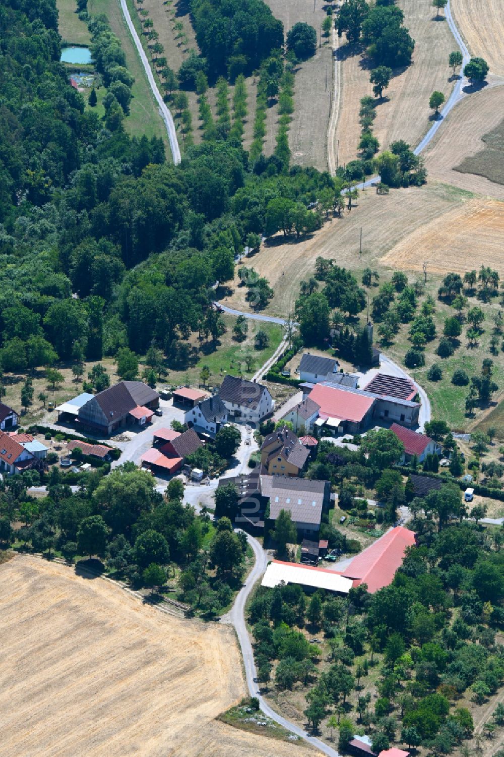 Luftbild Heßlingshof - Dorf - Ansicht in Heßlingshof im Bundesland Baden-Württemberg, Deutschland