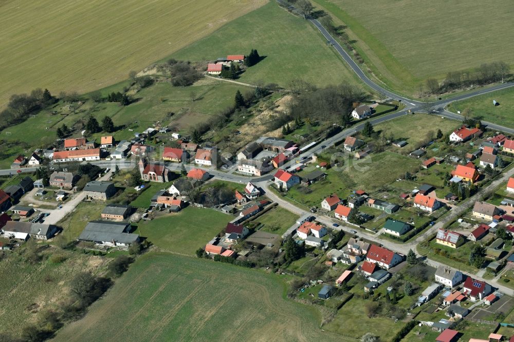 Luftaufnahme Höhenland - Dorf - Ansicht von Höhenland im Bundesland Brandenburg