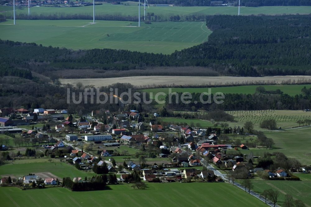 Luftbild Höhenland - Dorf - Ansicht von Höhenland im Bundesland Brandenburg