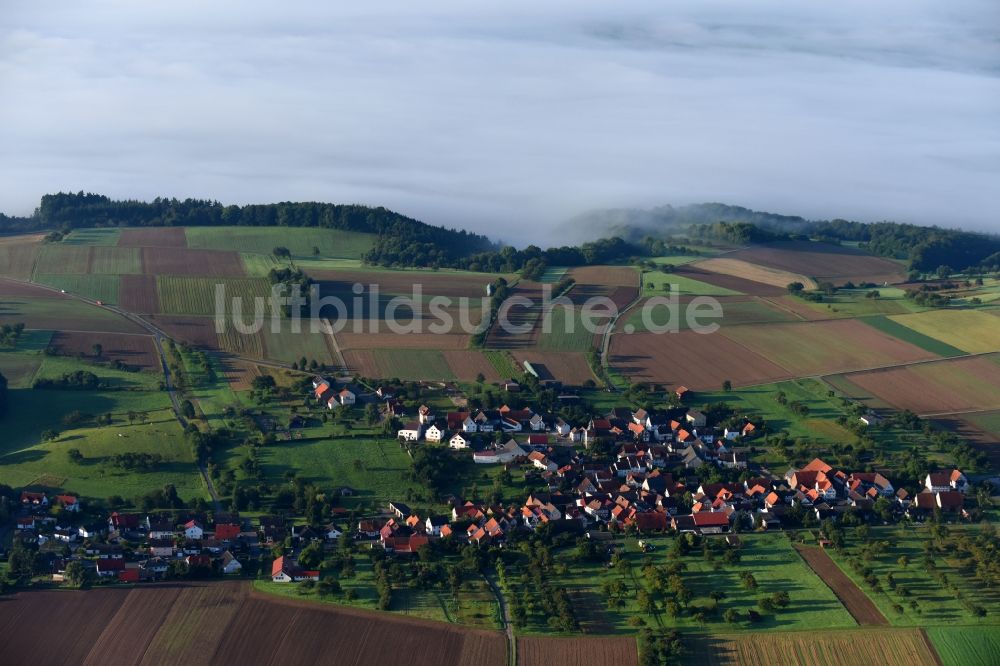 Luftaufnahme Hitzerode - Dorf - Ansicht in Hitzerode im Bundesland Hessen, Deutschland