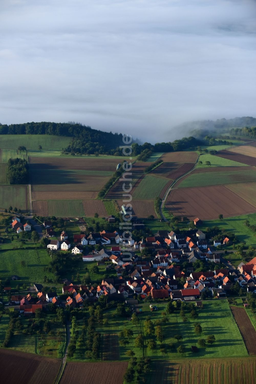 Luftbild Hitzerode - Dorf - Ansicht in Hitzerode im Bundesland Hessen, Deutschland