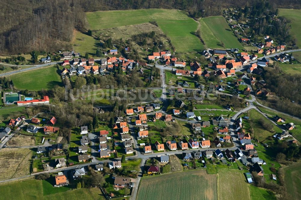 Hohenbüchen von oben - Dorf - Ansicht in Hohenbüchen im Bundesland Niedersachsen, Deutschland