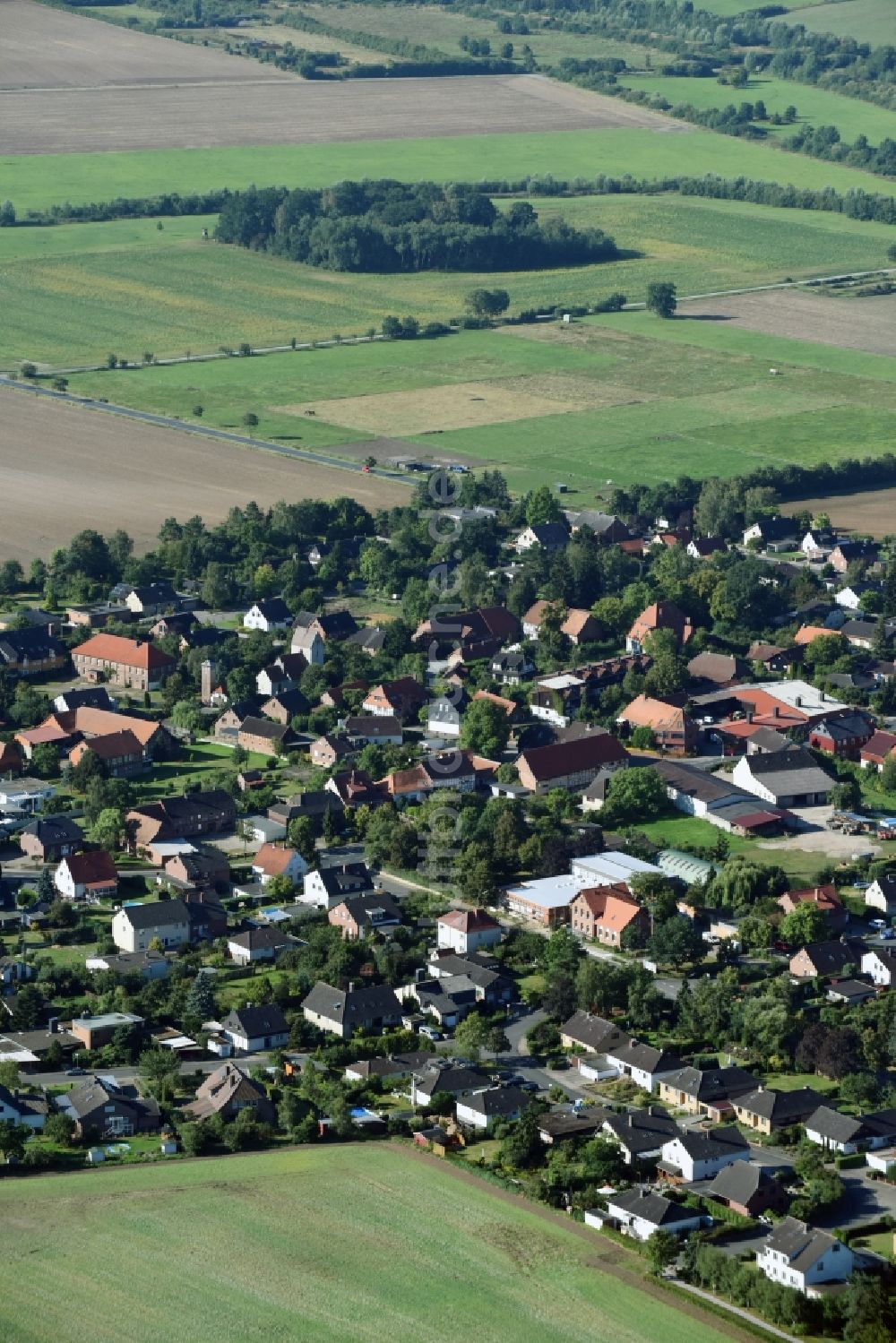 Hordorf aus der Vogelperspektive: Dorf - Ansicht von Hordorf im Bundesland Niedersachsen