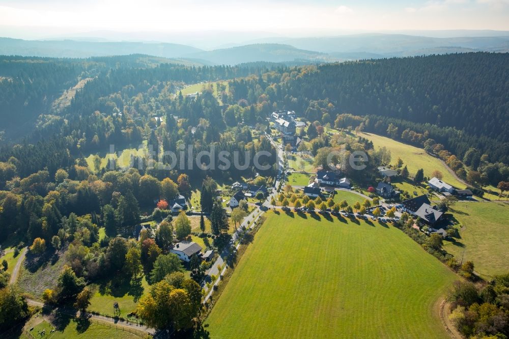 Jagdhaus von oben - Dorf - Ansicht von Jagdhaus im Bundesland Nordrhein-Westfalen