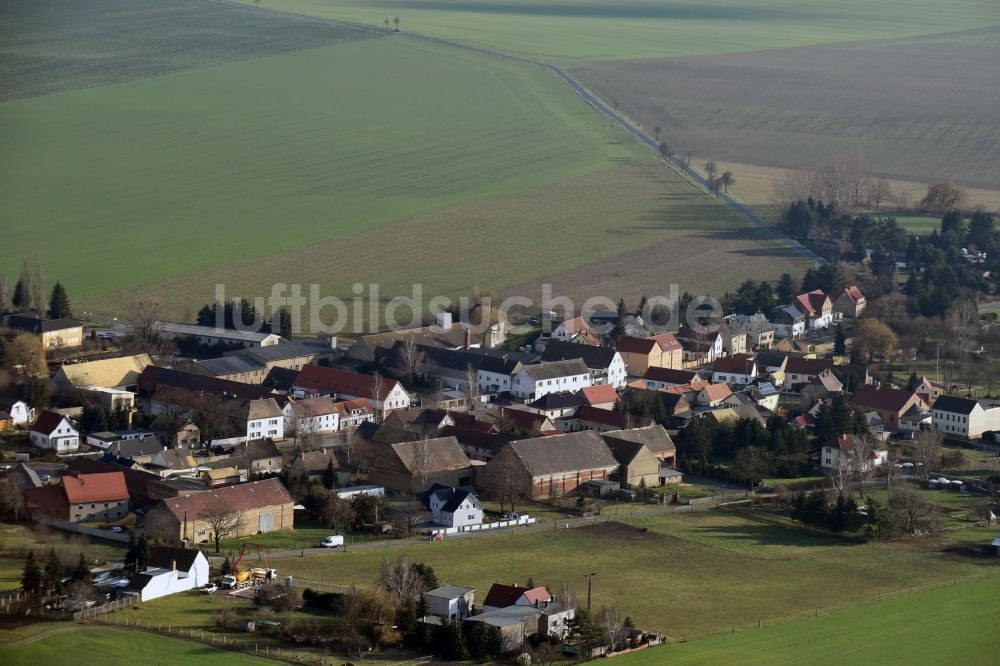 Luftaufnahme Jesewitz - Dorf - Ansicht von Jesewitz im Bundesland Sachsen