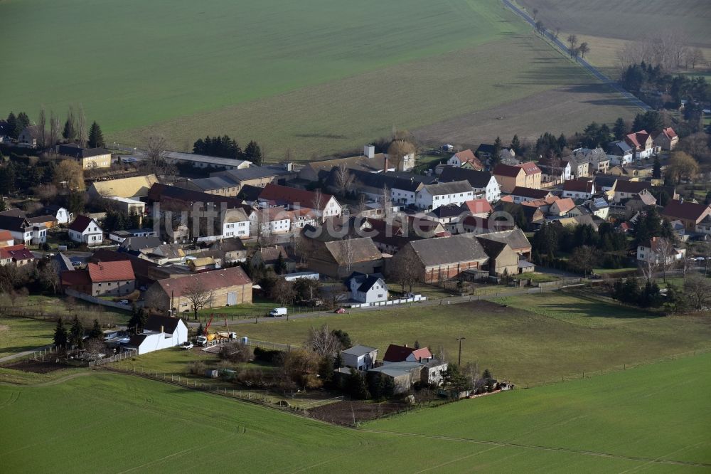 Jesewitz von oben - Dorf - Ansicht von Jesewitz im Bundesland Sachsen