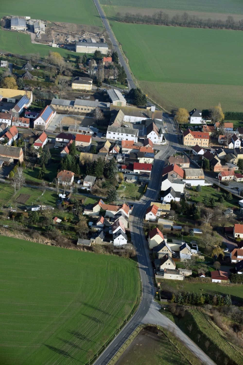 Luftbild Jesewitz - Dorf - Ansicht von Jesewitz im Bundesland Sachsen