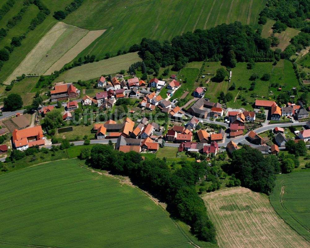 Luftaufnahme Jützenbach - Dorf - Ansicht in Jützenbach im Bundesland Thüringen, Deutschland