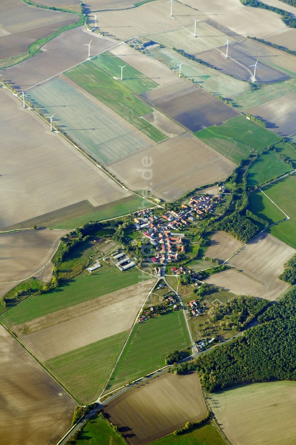 Luftbild Kabelitz - Dorf - Ansicht in Kabelitz im Bundesland Sachsen-Anhalt, Deutschland