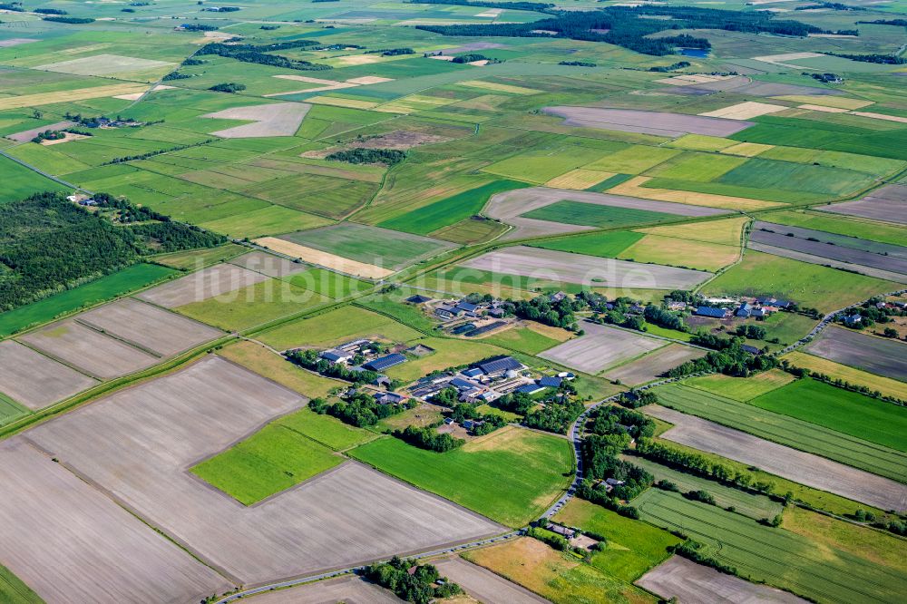 Luftaufnahme Kahlebüll - Dorf - Ansicht in Kahlebüll im Bundesland Schleswig-Holstein, Deutschland