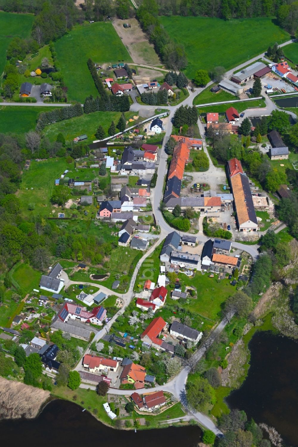 Luftbild Kauppa - Dorf - Ansicht in Kauppa im Bundesland Sachsen, Deutschland