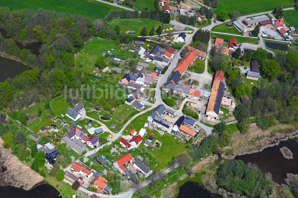 Luftaufnahme Kauppa - Dorf - Ansicht in Kauppa im Bundesland Sachsen, Deutschland