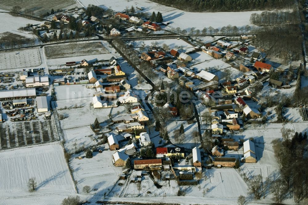 Luftbild Ludwigsfelde - Dorf - Ansicht von Kerzendorf im Bundesland Brandenburg