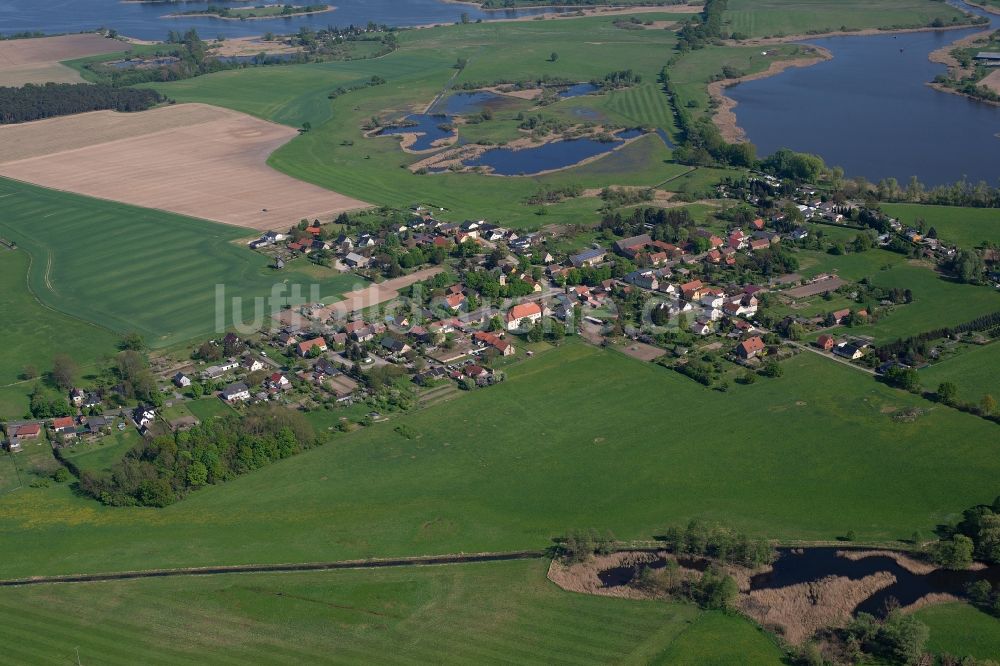 Luftaufnahme Ketzür - Dorf - Ansicht in Ketzür im Bundesland Brandenburg, Deutschland