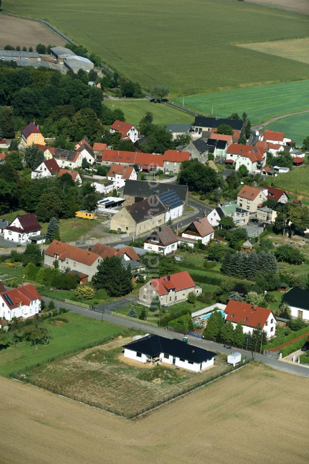 Luftbild Kühnitzsch - Dorf - Ansicht von Kühnitzsch im Bundesland Sachsen