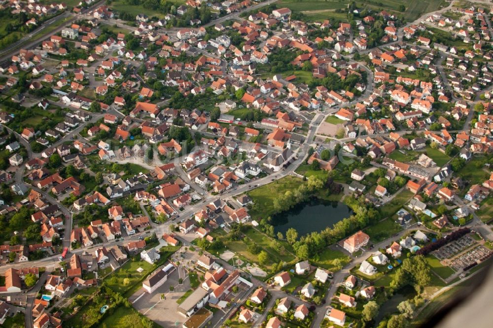 Luftaufnahme Kilstett - Dorf - Ansicht in Kilstett in Grand Est, Frankreich