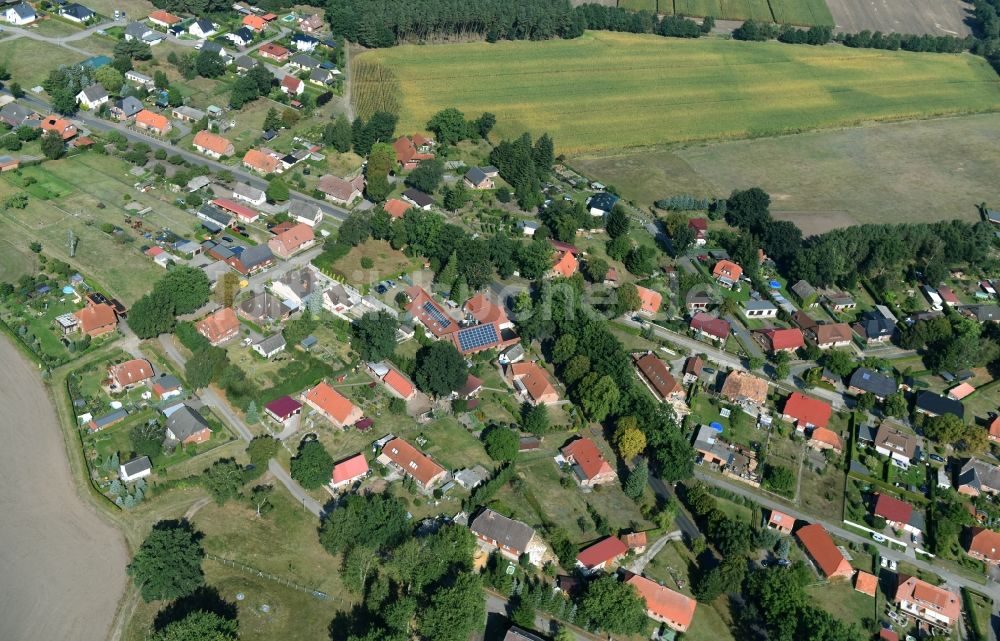 Luftbild Kirch Jesar - Dorf - Ansicht von Kirch Jesar im Bundesland Mecklenburg-Vorpommern