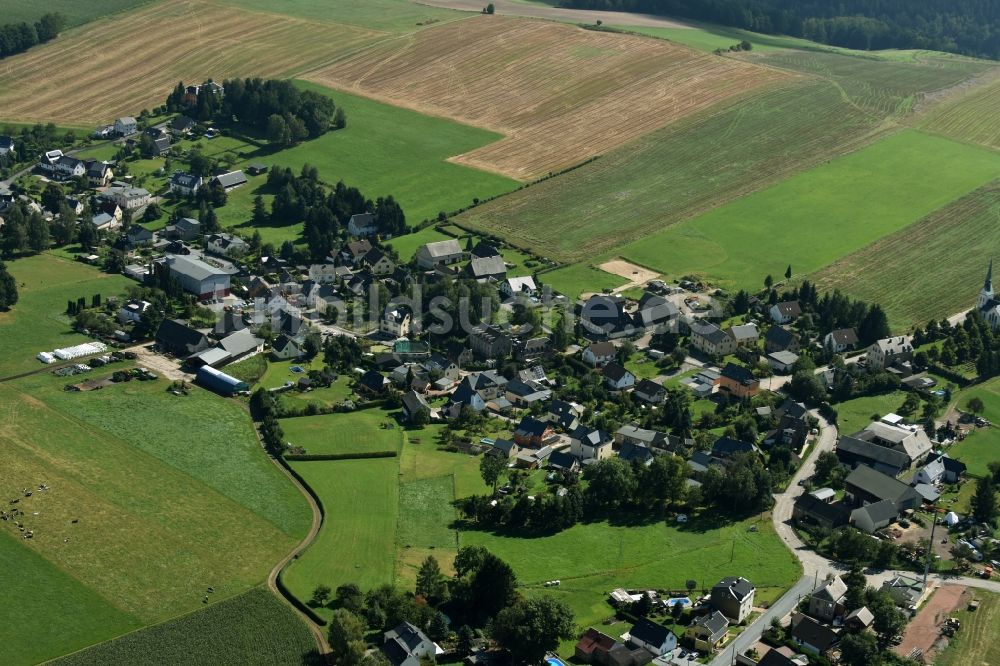 Luftbild Klaffenbach - Dorf - Ansicht von Klaffenbach im Bundesland Sachsen