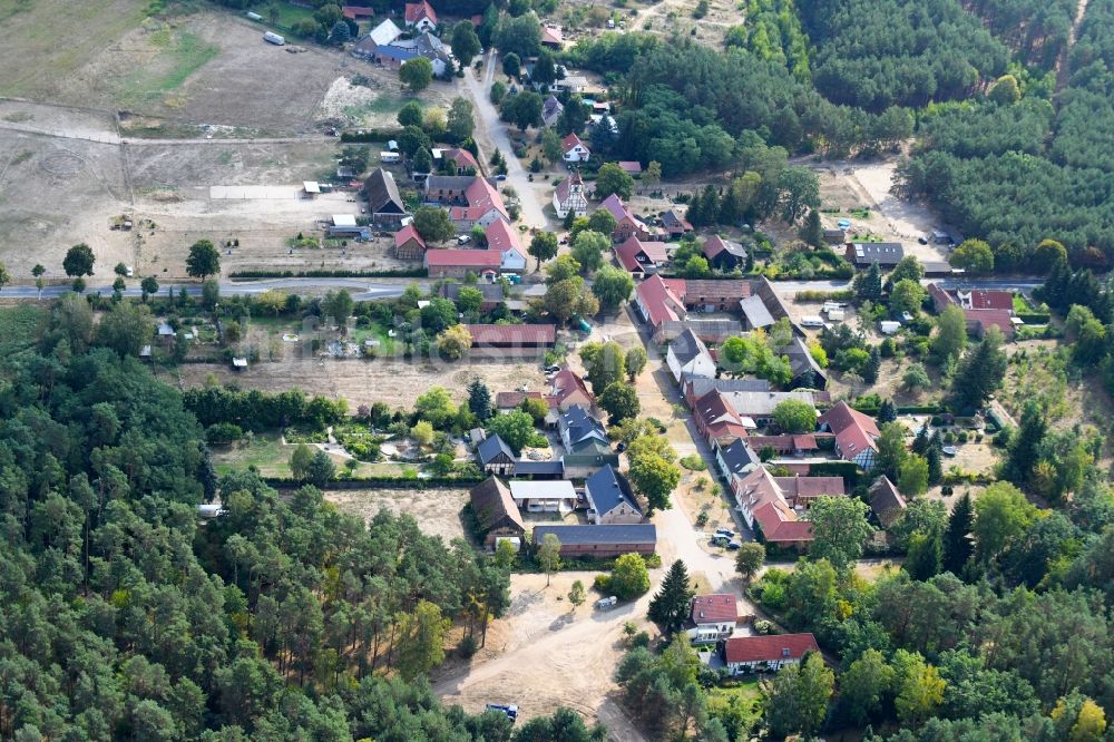 Klausdorf von oben - Dorf - Ansicht in Klausdorf im Bundesland Brandenburg, Deutschland