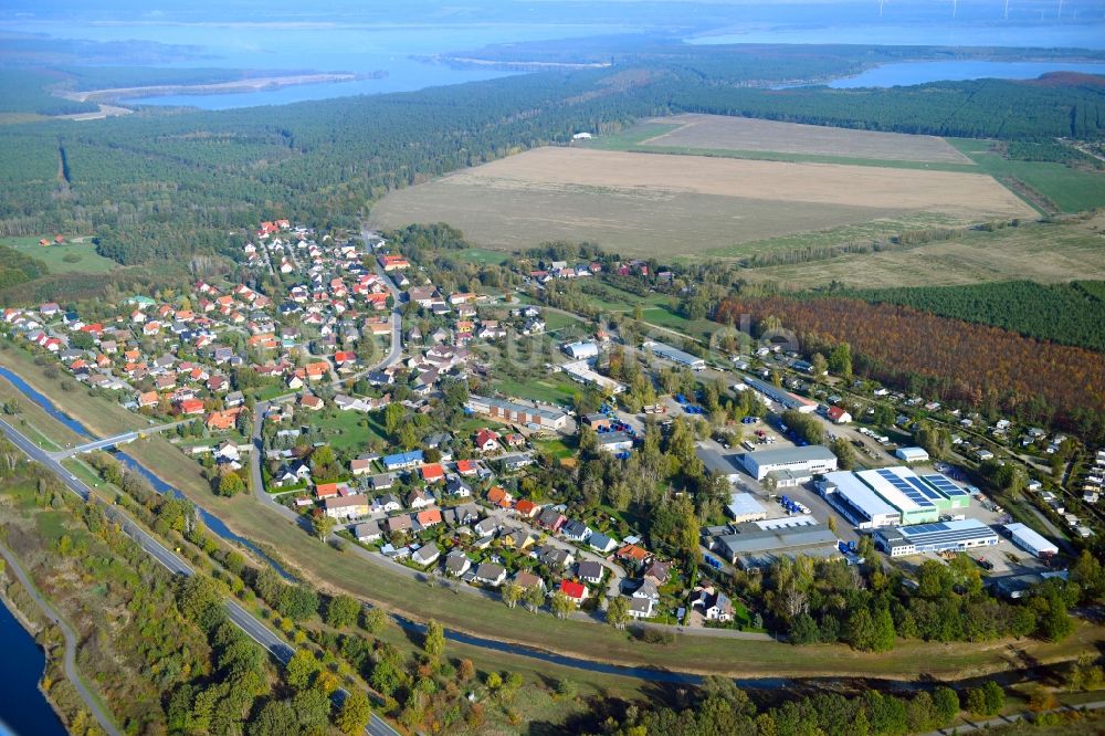 Luftaufnahme Kleinkoschen - Dorf - Ansicht in Kleinkoschen im Bundesland Brandenburg, Deutschland